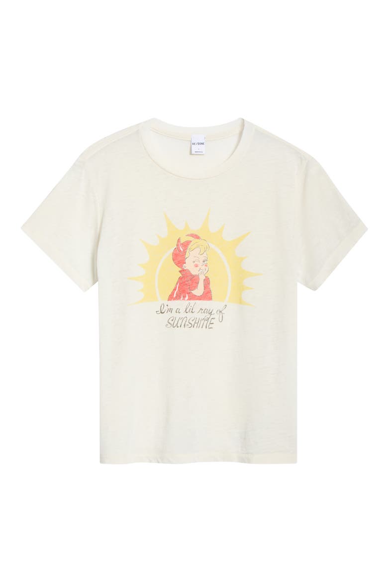 Ray of Sunshine Graphic T-shirt, Alternate, color, VINTAGE WHITE