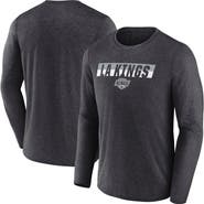 FANATICS Men's Fanatics Heather Charcoal Los Angeles Kings Transition Long Sleeve T-Shirt