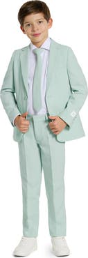 OppoSuits Kids' Magic Mint Two-Piece Suit & Clip-On Tie