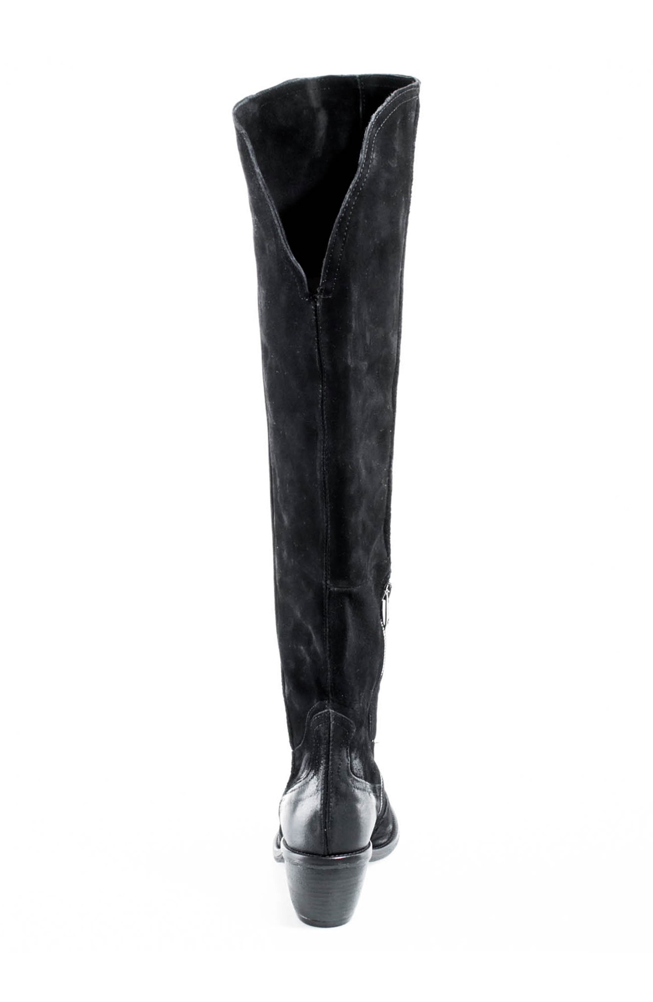 Clifford Over the Knee Boot, Alternate, color, BLACK