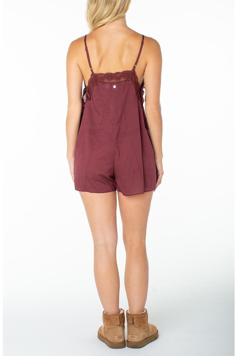 Moonrise Cotton Romper, Alternate, color, PORT