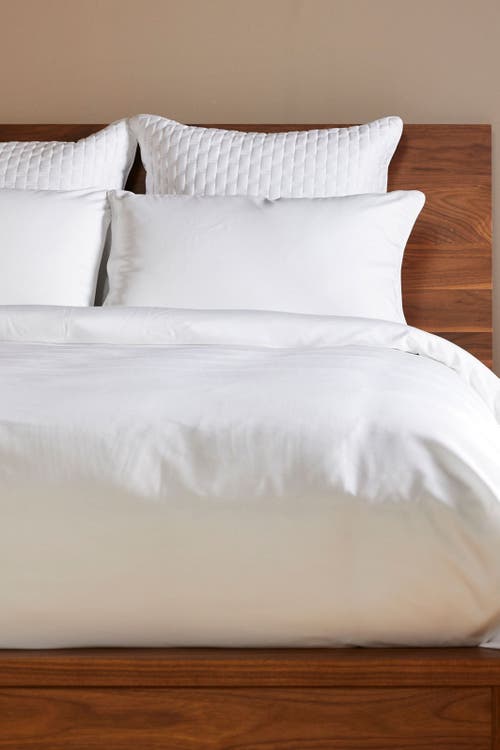 Bedvoyage Luxury 100% Viscose Cooling Duvet Cover With Shams, 3pc Set In White
