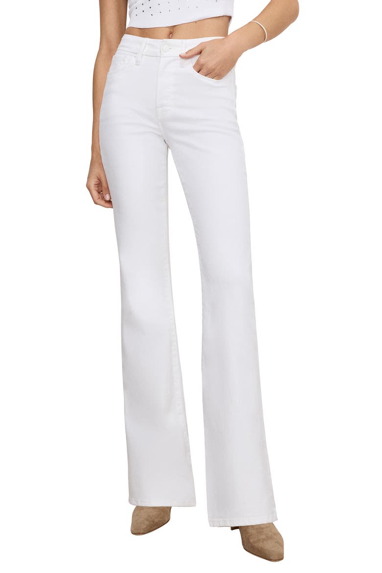 Good Legs Flare Jeans, Main, color, WHITE001