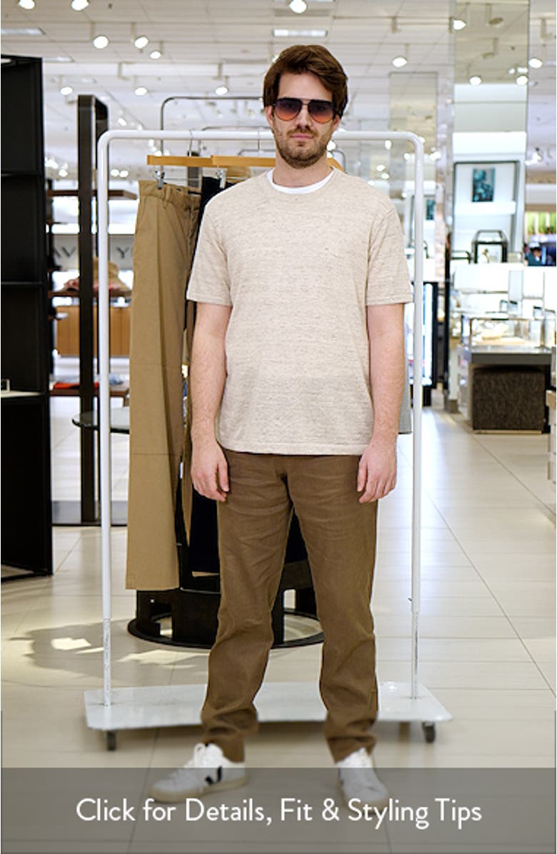 Linen & Cotton Short Sleeve Sweater Tee, sales video thumbnail