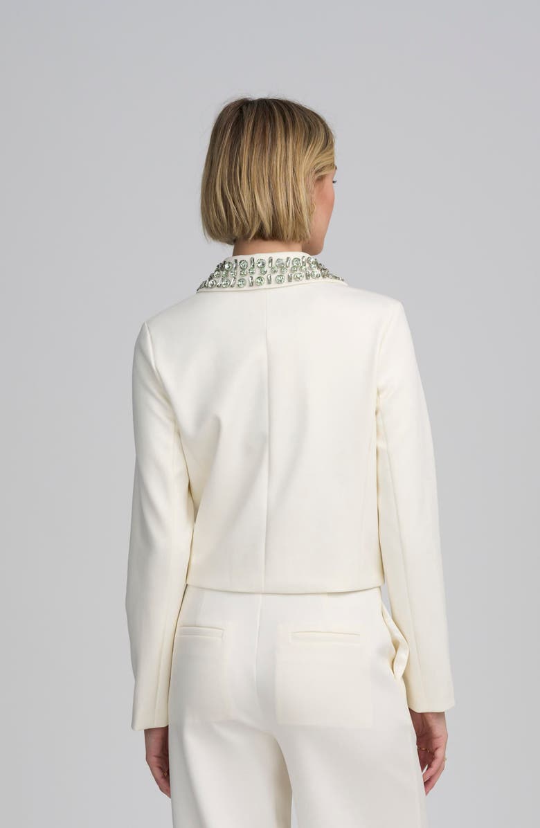 ELLE Collection Embellished Boxy Jacket, Alternate, color, Ivory