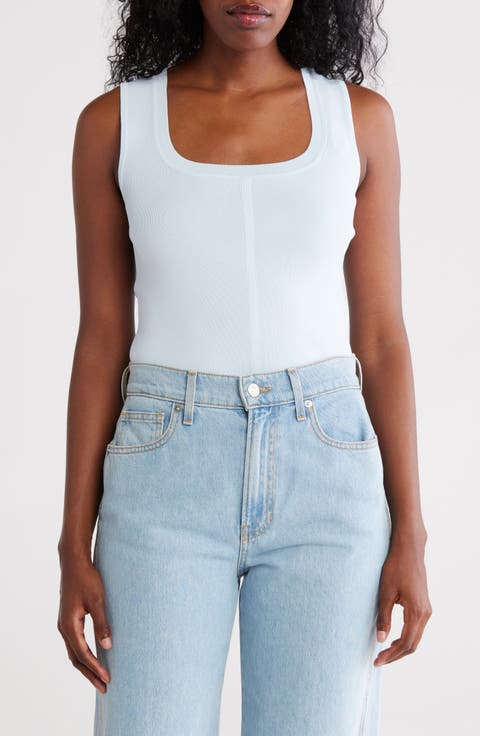 Mixed Media Sleeveless Sweater