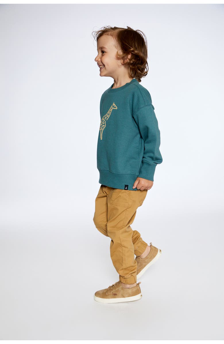 Deux par Deux Baby Boy's Stretch Twill Jogger Pants Beige Gold, Alternate, color, 