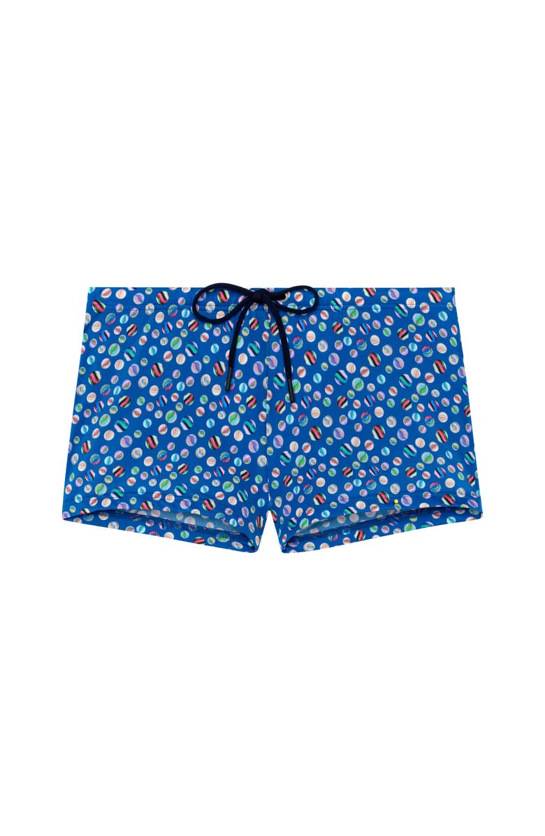 HOM Socoa Swim Shorts, Main, color, Navy Print