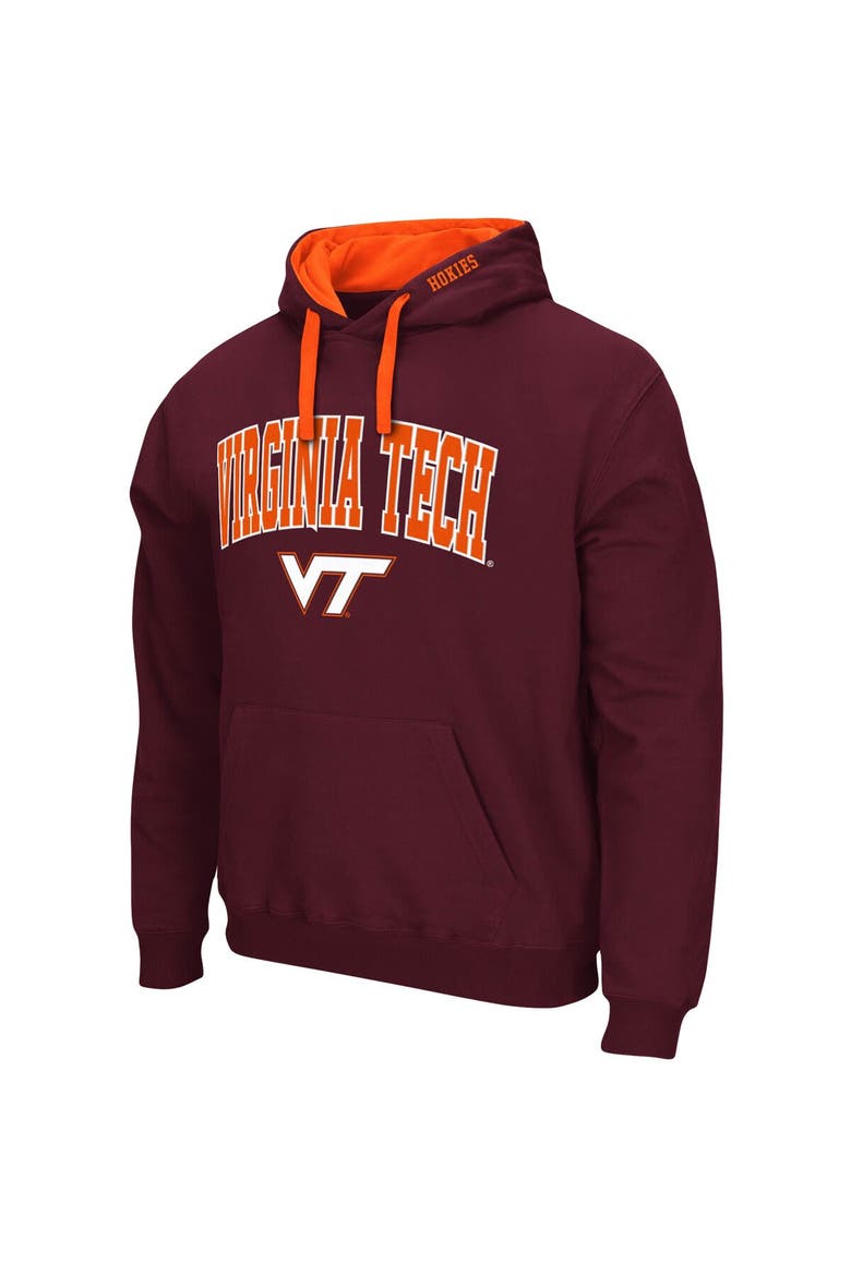Men's Colosseum Maroon Virginia Tech Hokies Big & Tall Arch & Logo 2.0 Pullover Hoodie, Alternate, color, Maroon