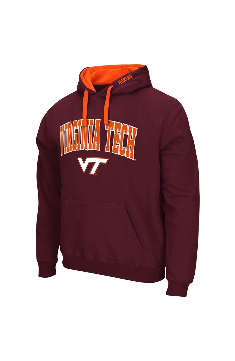 COLOSSEUM Men's Colosseum Maroon Virginia Tech Hokies Big & Tall Arch & Logo 2.0 Pullover Hoodie, Alternate, color, Maroon