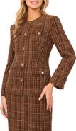 Ted Baker Collarless Tweed Jacket