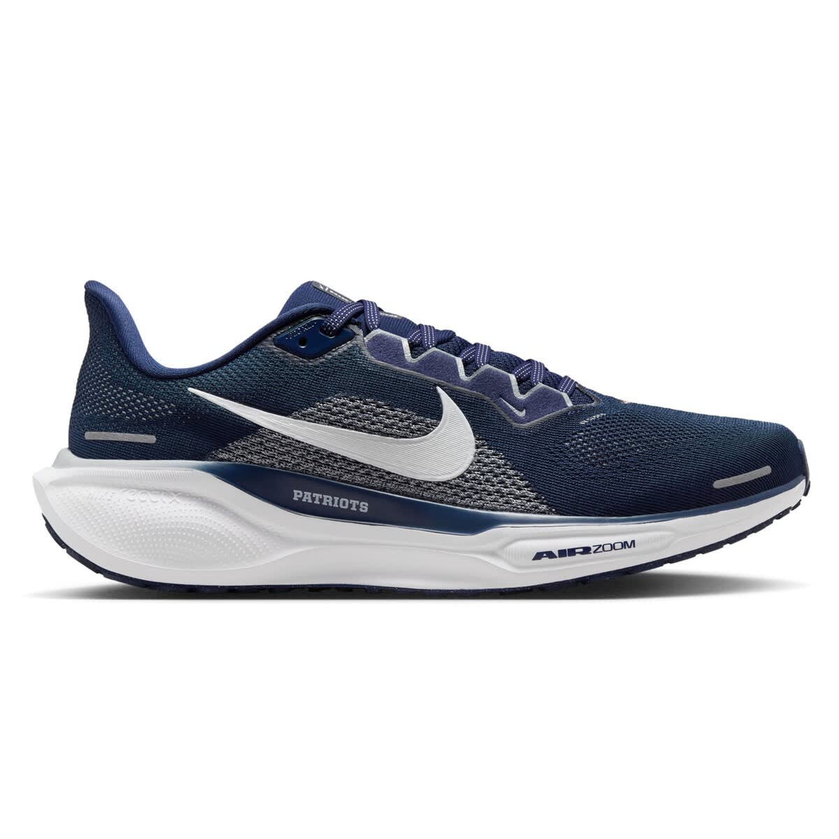 Nike Unisex Nike Navy New England Patriots Zoom Pegasus 41 Running Shoes, Alternate, color, 