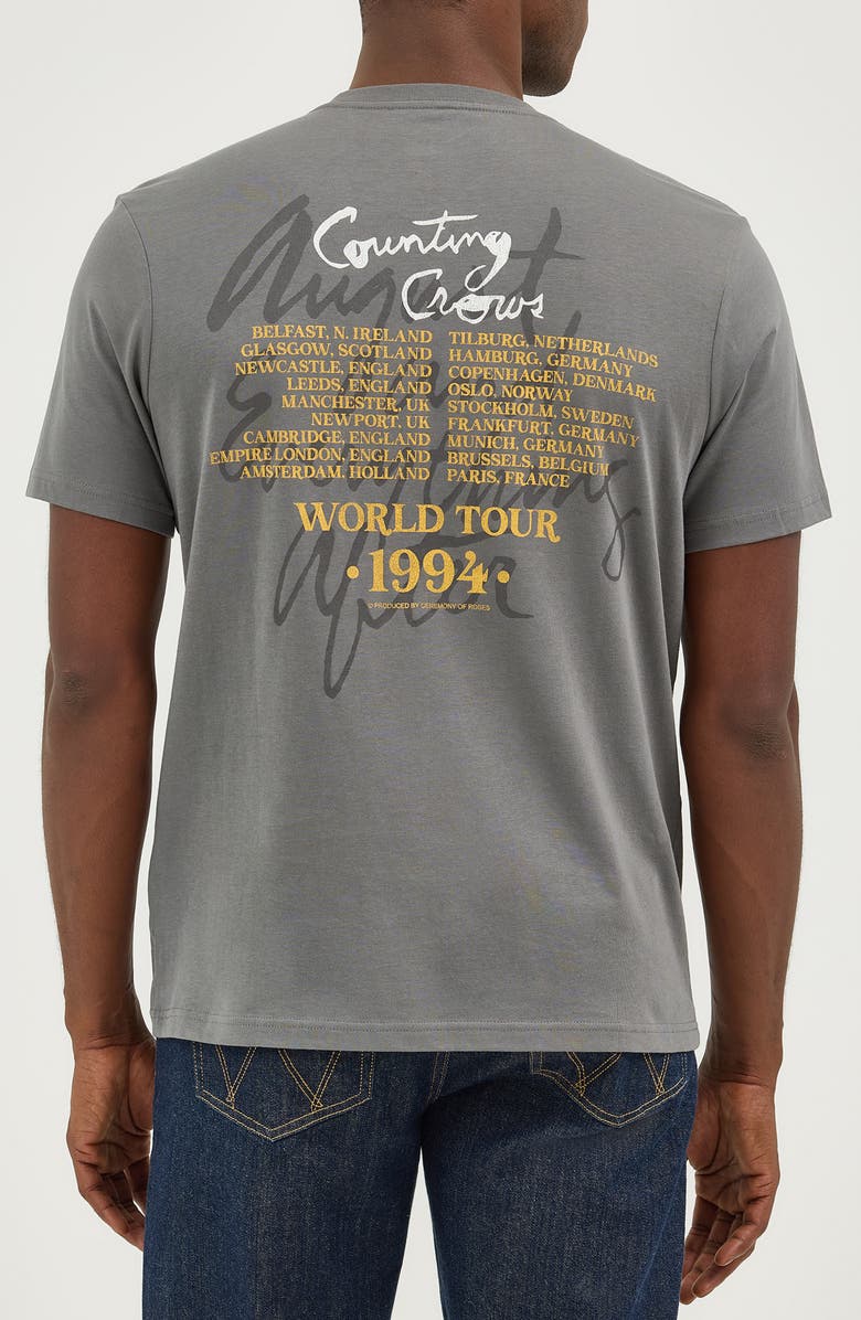 Wrangler Counting Crows Graphic T-Shirt, Alternate, color, Pewter