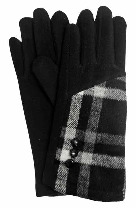 MARCUS ADLER Plaid Touchscreen Gloves