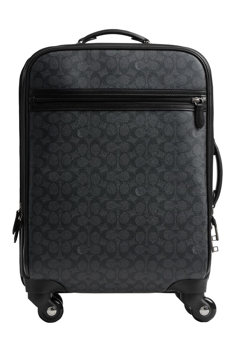 Signature Canvas Wheeled Carry-On, Main, color, CHARCOAL