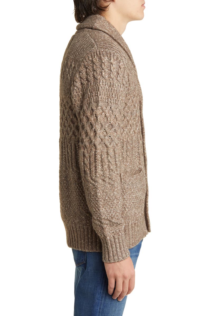 Schott NYC Marled Shawl Collar Cardigan, Alternate, color,