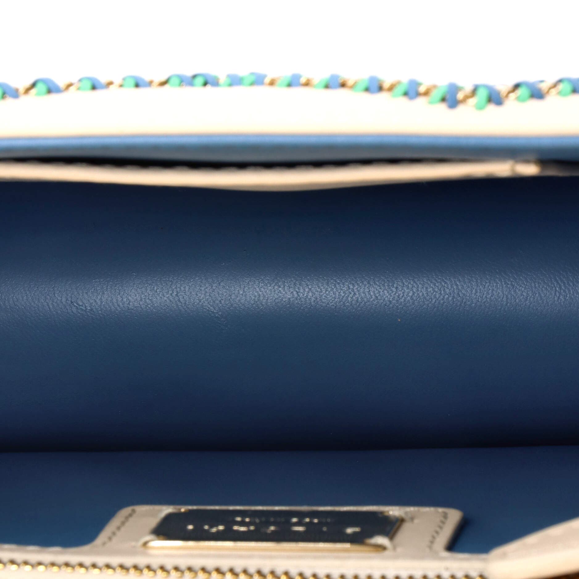 Serpenti Forever Shoulder Bag Whipstitched Leather Small, Alternate, color, White