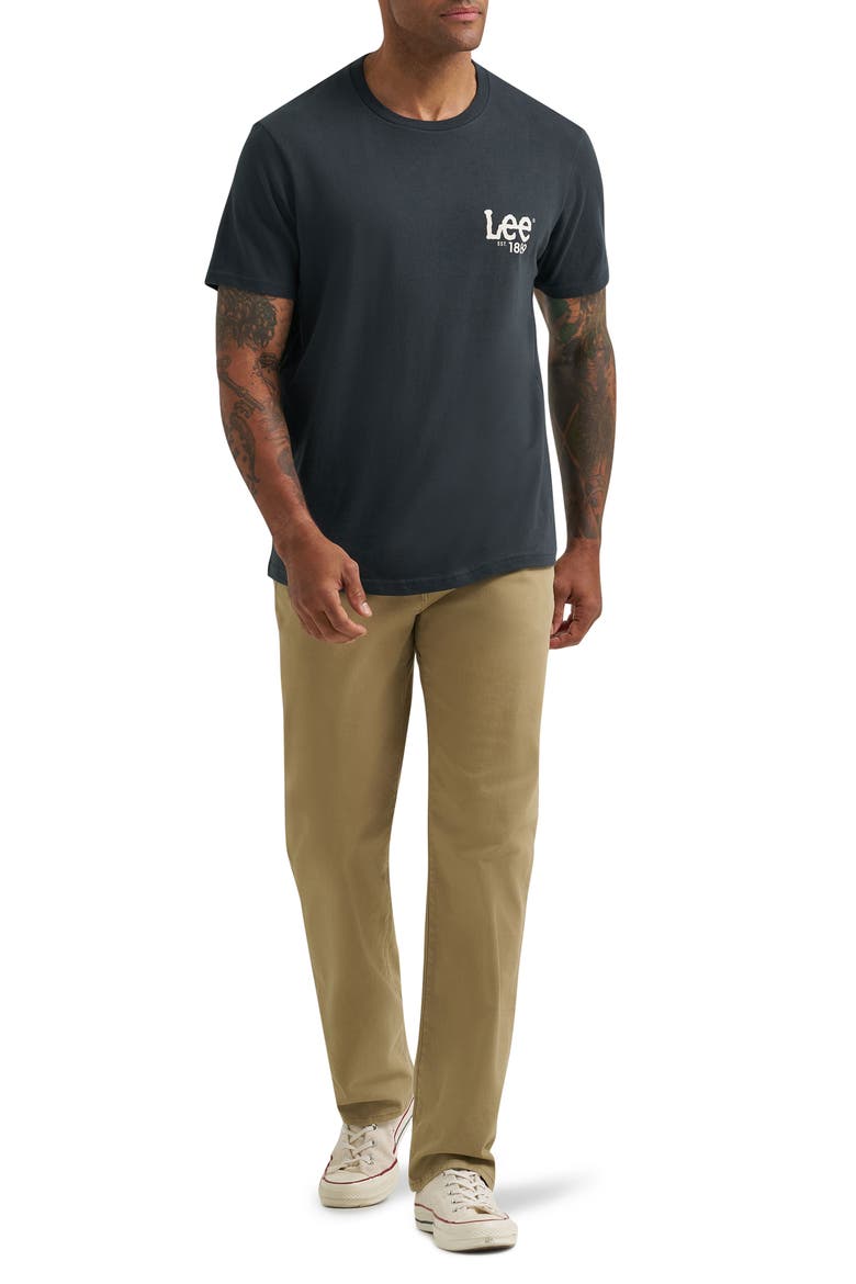 Logo Graphic T-Shirt, Alternate, color, WASHED BLACK