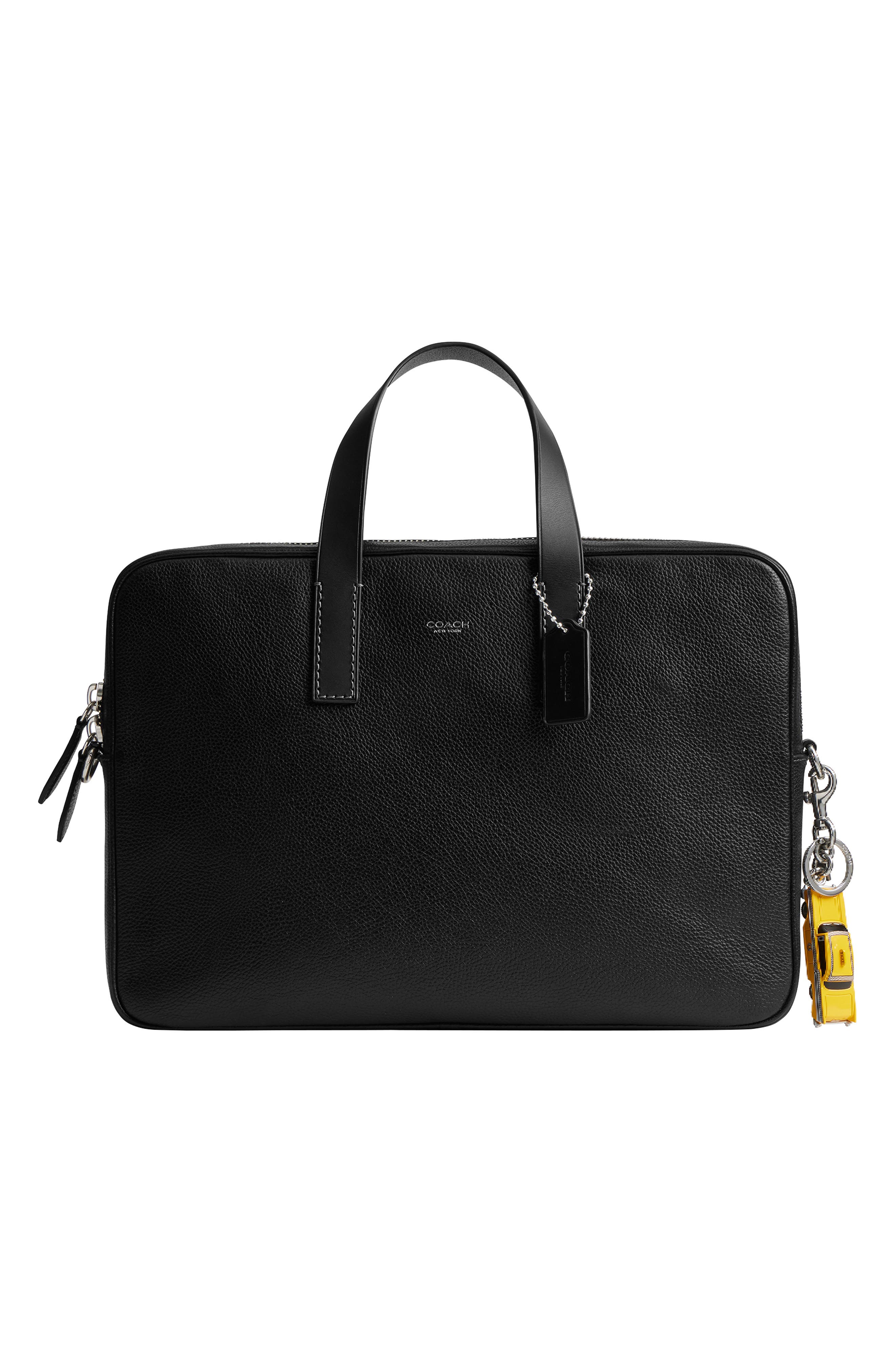 COACH Taxi Bag Charm, Alternate, color, Yellow Multi
