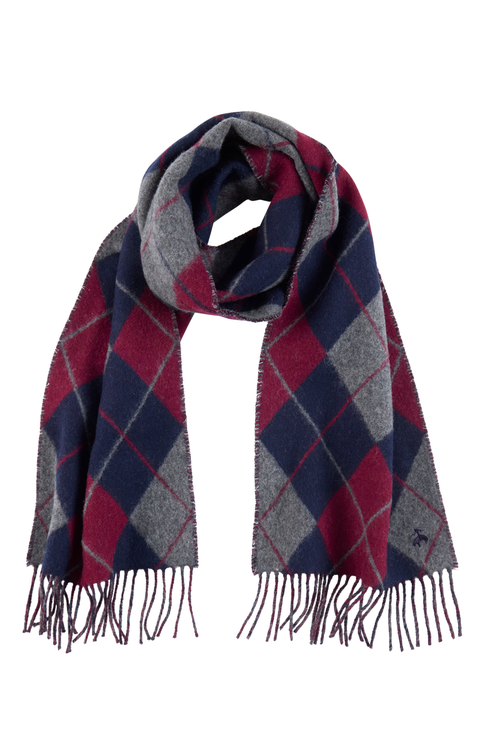 Cashmere Blend Argyle Scarf