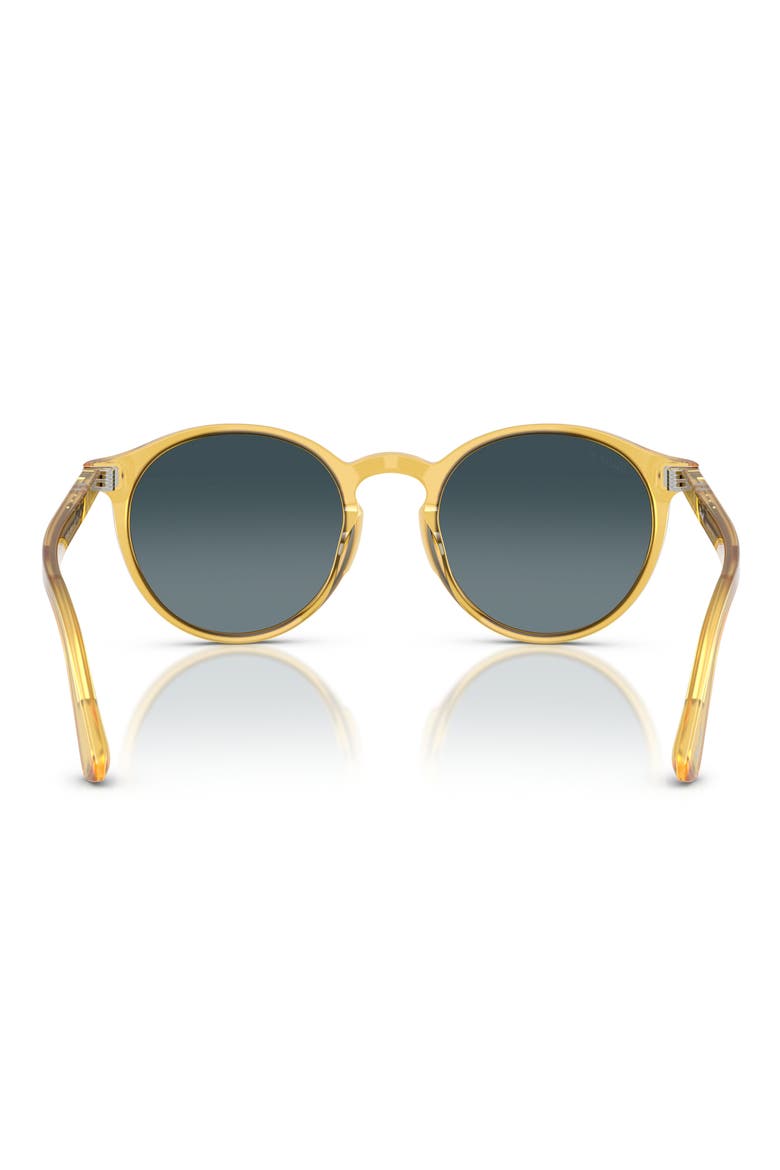 PO3171S 52mm Polarized Phantos Sunglasses, Alternate, color, MIELE / BLUE DARK BLUE POLAR
