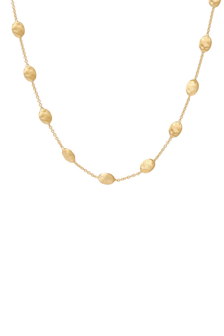 Siviglia Station Necklace, Main, color, YELLOW GOLD