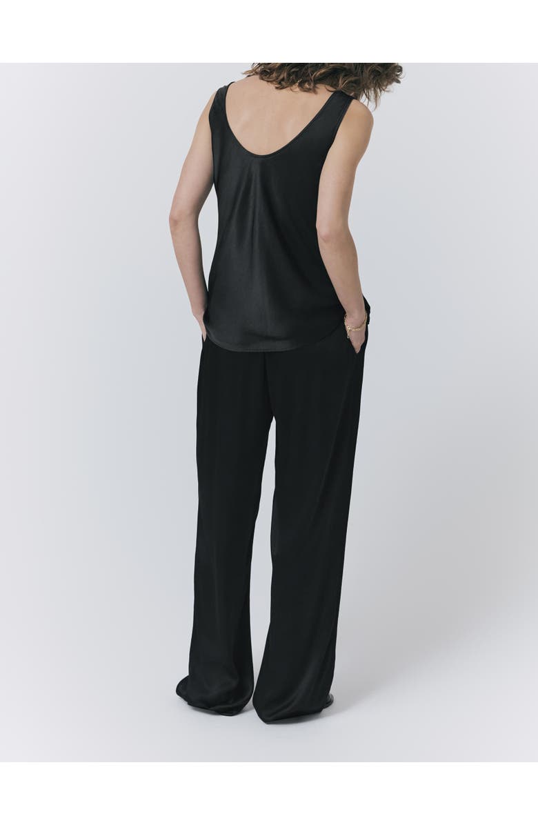 Ghost London Margot Satin Top, Alternate, color, Black