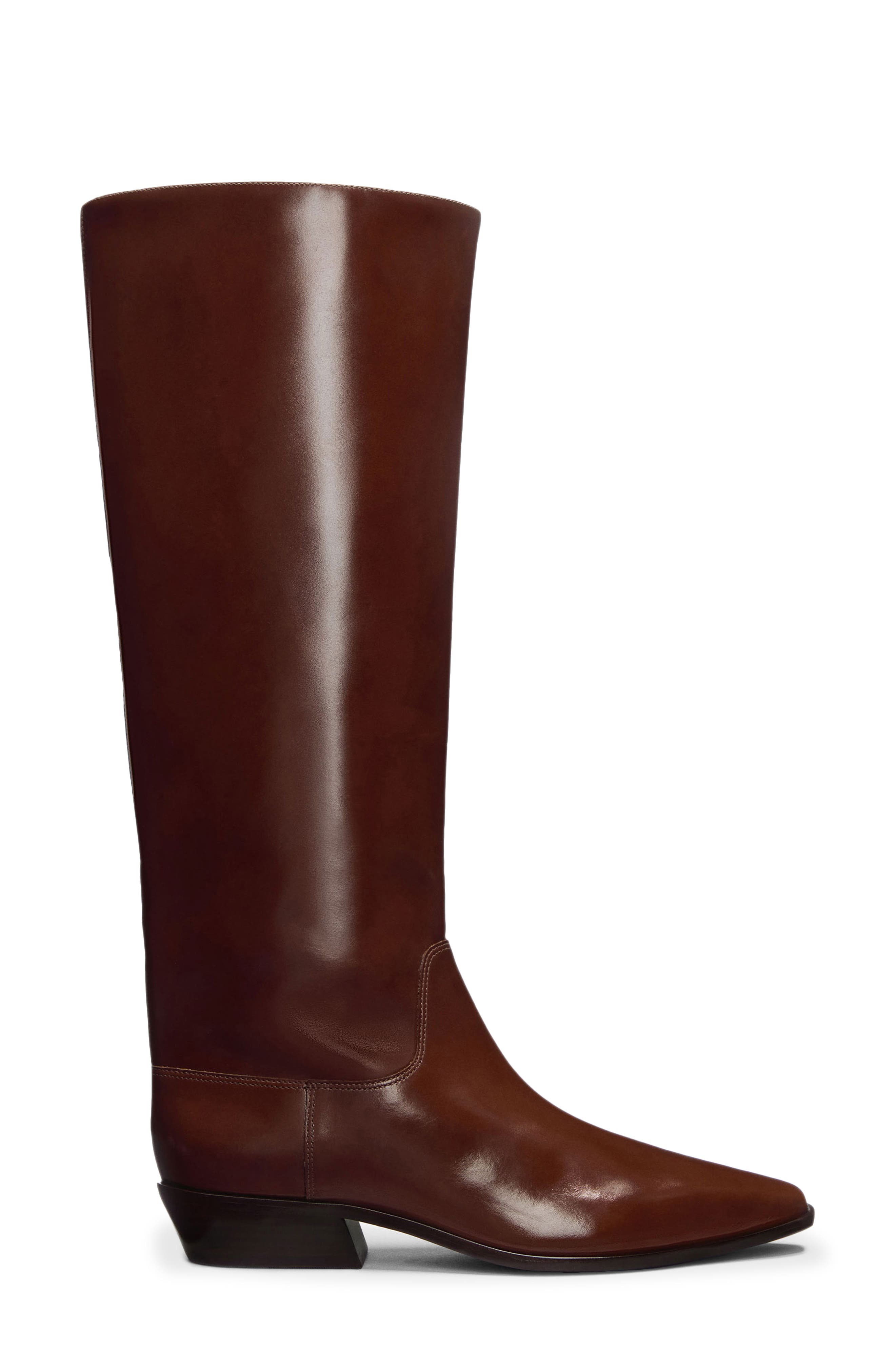 Dominique Knee High Boot, Alternate, color, SYRUP LEATHER
