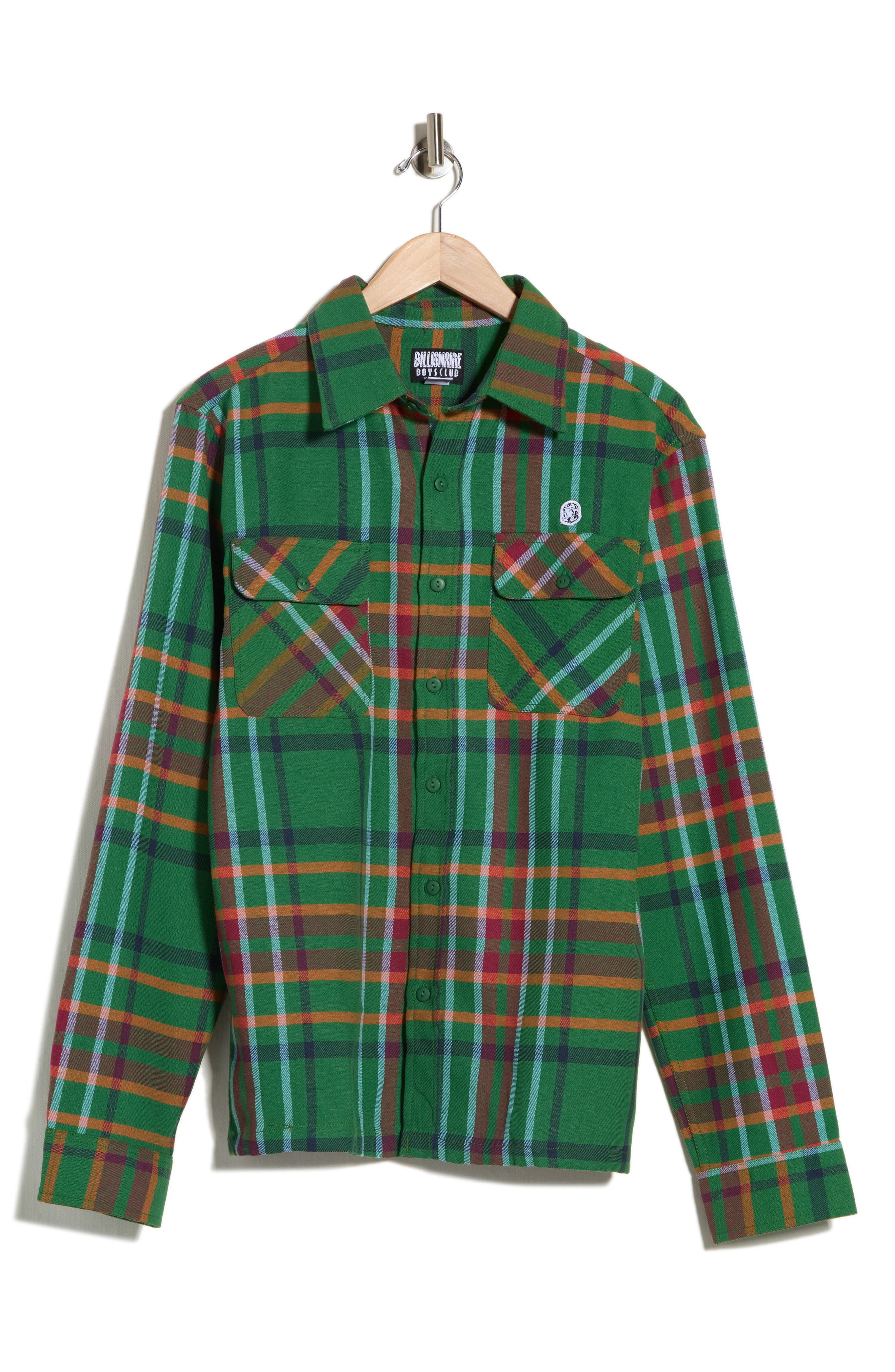 Billionaire Boys Club BB Moonshot Plaid Cotton Buttoin-Up Shirt
