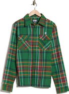 Billionaire Boys Club BB Moonshot Plaid Cotton Buttoin-Up Shirt