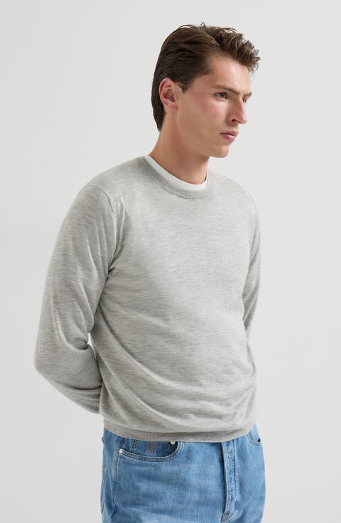 Cashmere and silk lightweight sweater