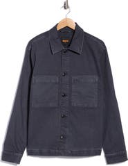 BOSS Laredo Cotton Blend Shirt Jacket