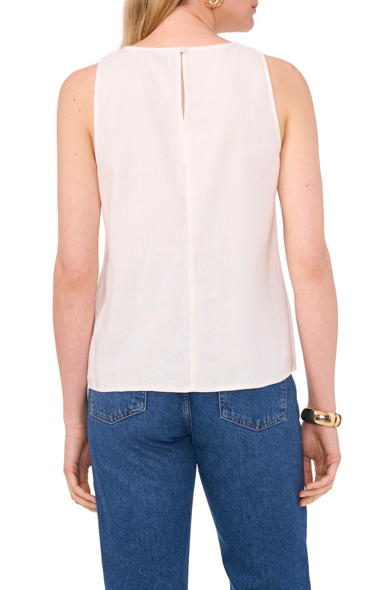 Linen Blend Keyhole Tank