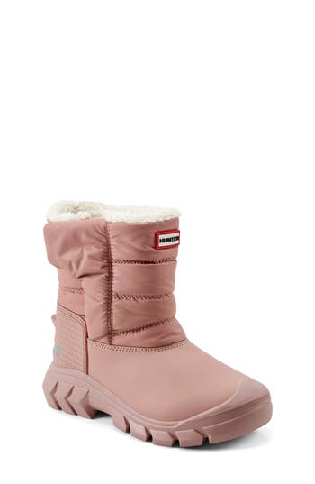 Hunter Kids' Intrepid Snow Boot In Pink