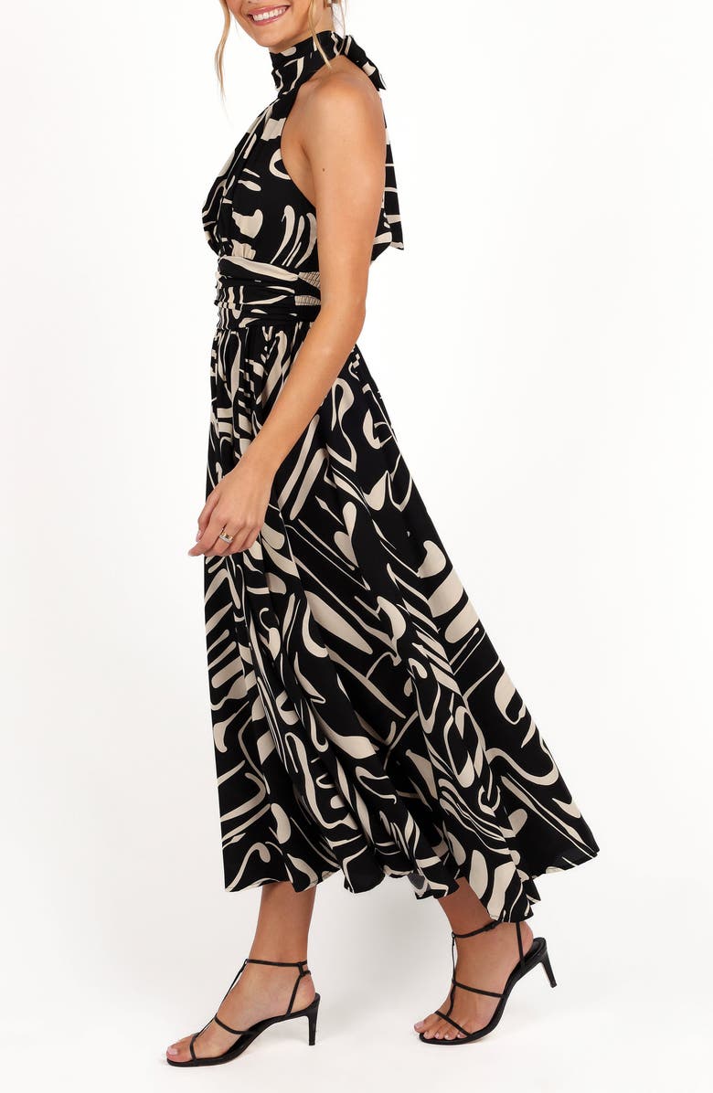 Petal & Pup Jennifer Halter Maxi Dress, Alternate, color, 