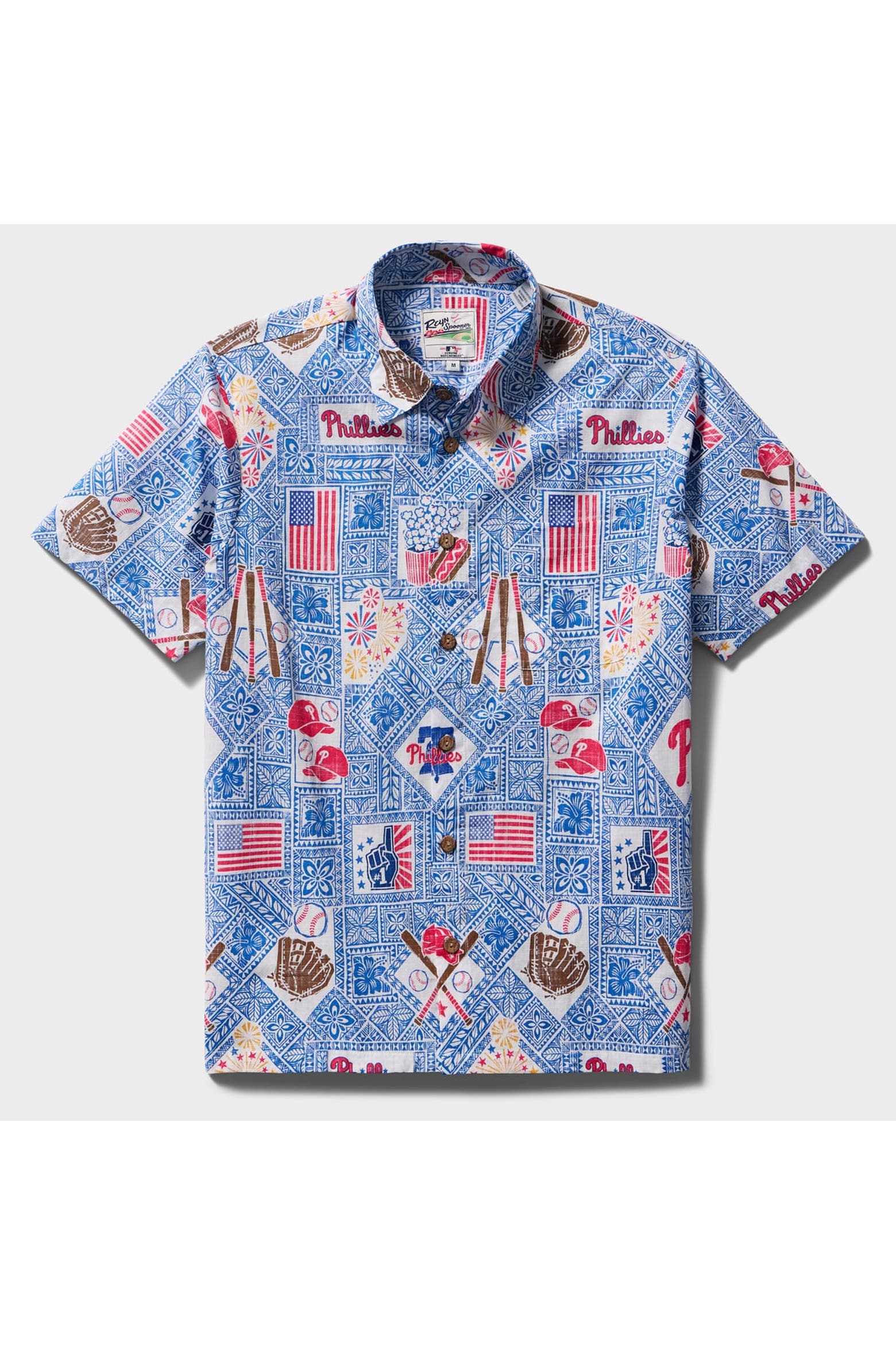 Book Button Blue Reyn Spooner Men's Reyn Spooner Blue Philadelphia Phillies Americana ...