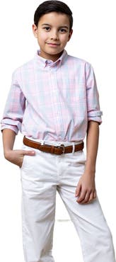 Hope & Henry Boys' Organic Stretch Poplin Shirt, Kids