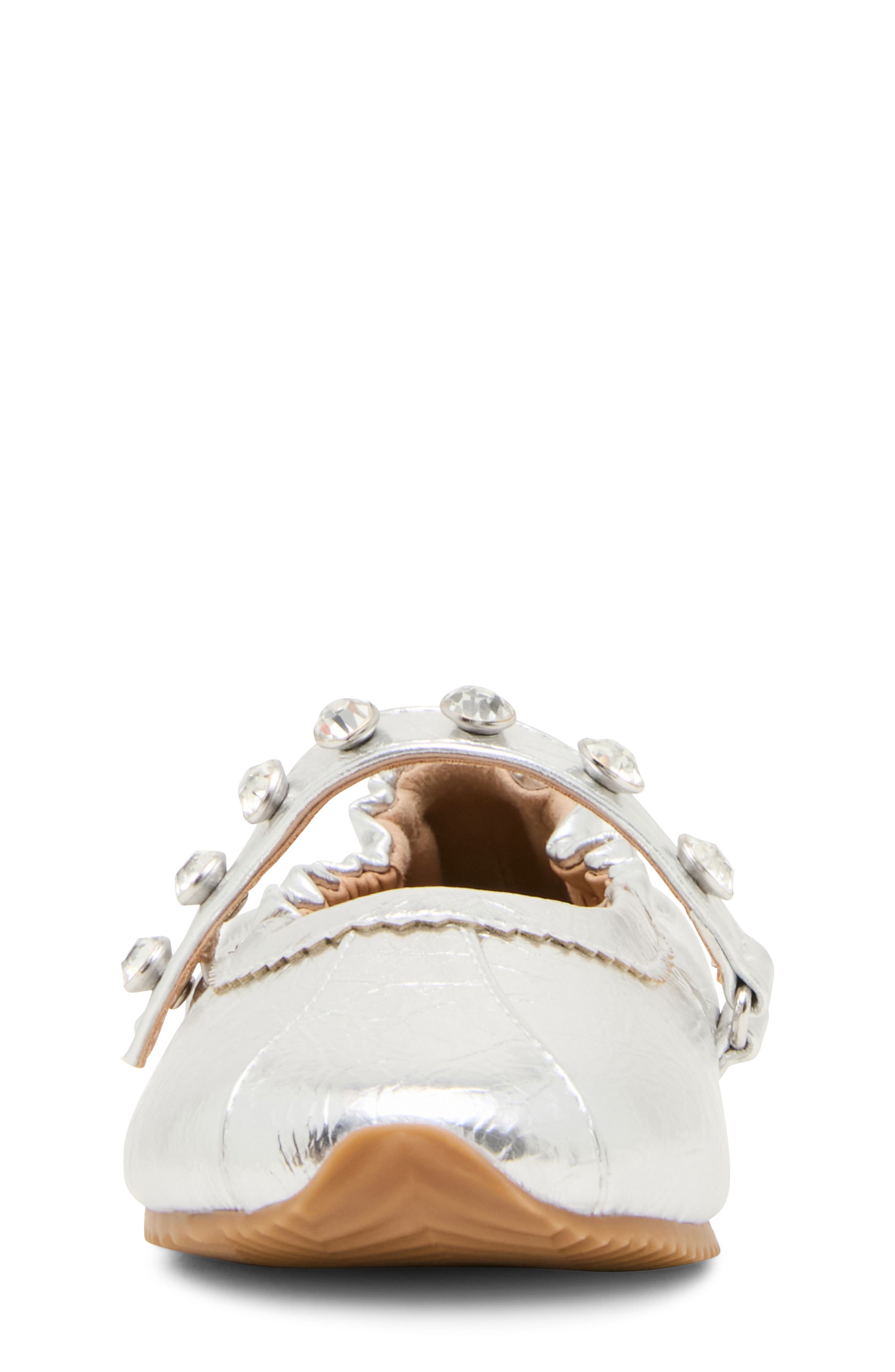 Kids' JAnaya Flat, Alternate, color, SILVER