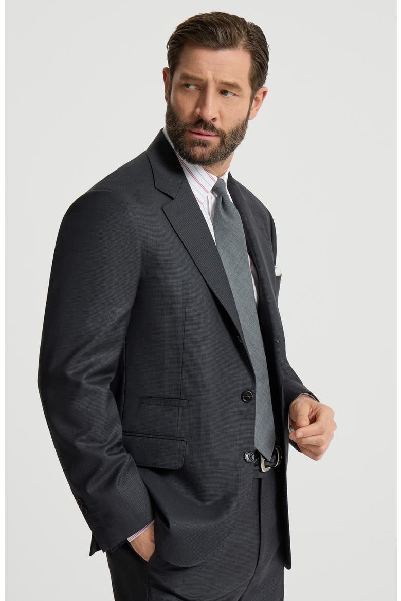 Houndstooth blazer, Alternate, color, Anthracite