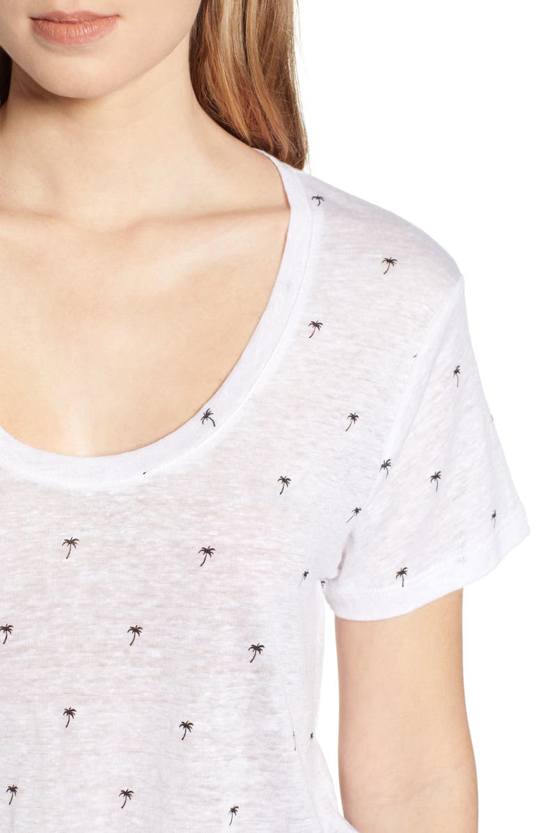 Rails Luna Tee, Alternate, color, White Mini Palms