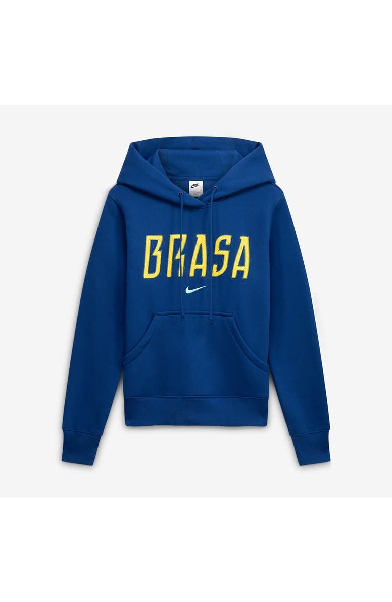 Nike Women's Nike Blue Brazil National Team Phoenix Fleece Hoodie, Main, color, Blue