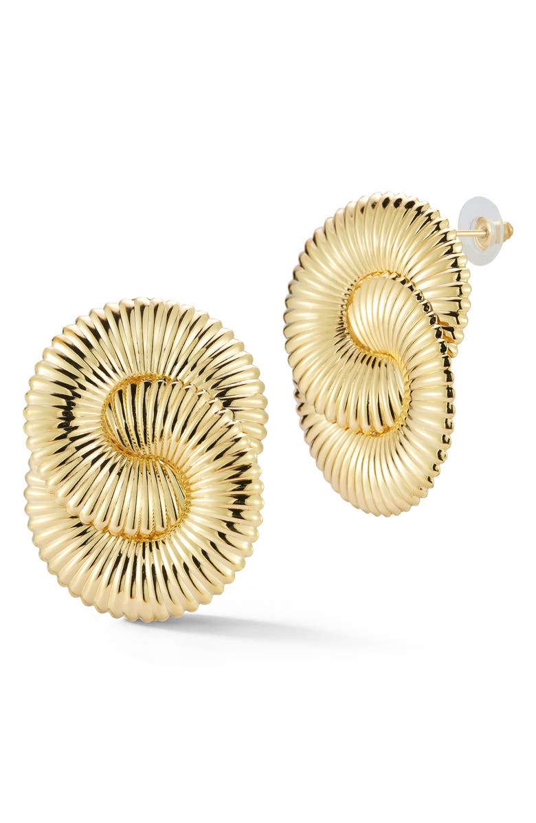 SPHERA MILANO Large Statement Stud Earrings, Main, color, Gold