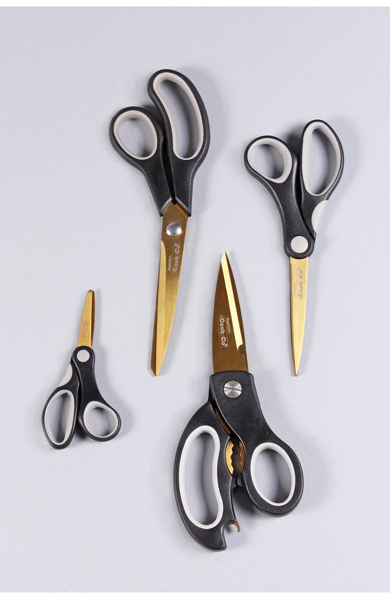 BergHOFF Studio Gold Scissors - Set of 4, Alternate, color, Gold