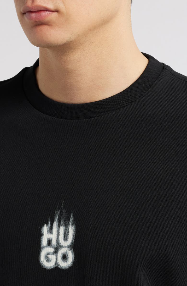 HUGO Dalsar Graphic T-Shirt, Alternate, color, Black