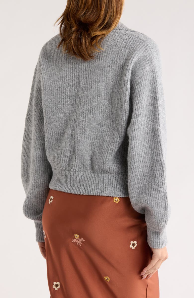 JACQUIE THE LABEL Jacquie Relaxed Fit Sweater, Alternate, color, Heather Grey