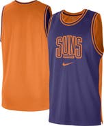 Nike Men's Nike Purple/Orange Phoenix Suns Courtside Versus Force Split DNA Performance Mesh Tank Top
