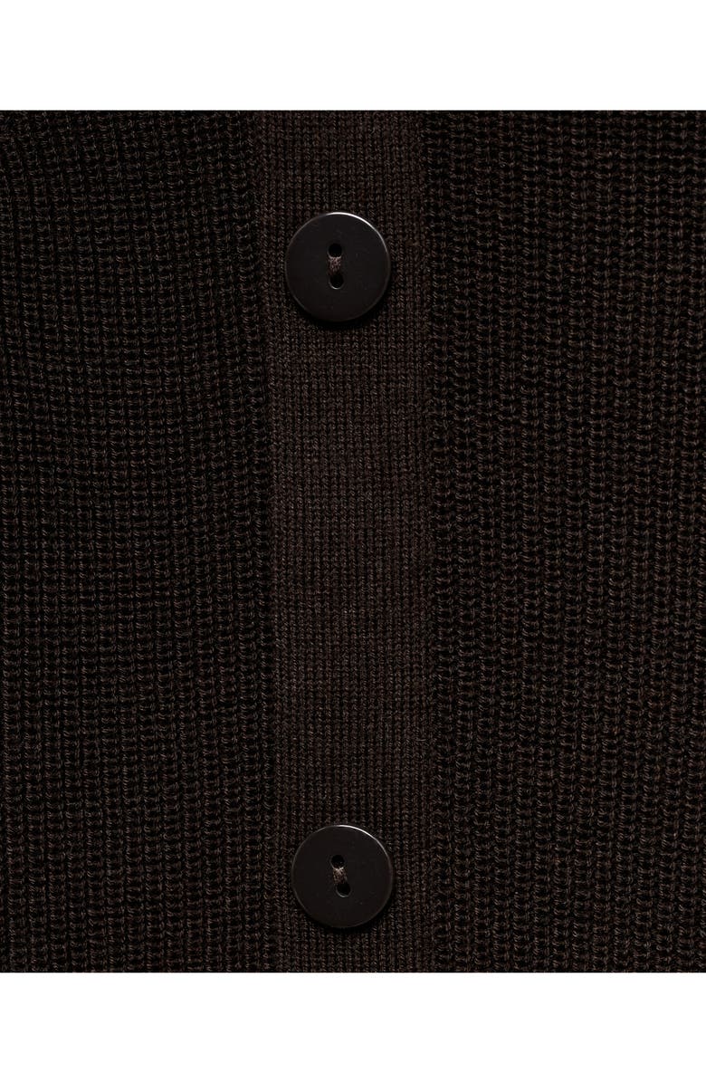 MANGO Asymmetric Neck Sweater, Alternate, color, Chocolate