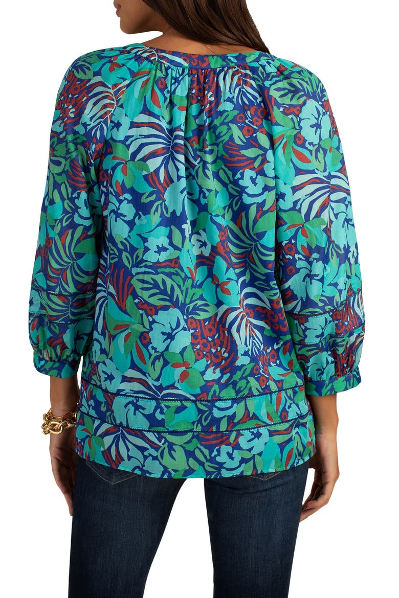 Light Hearted Balloon Sleeve Top, Alternate, color, MAJORELLE BLUE
