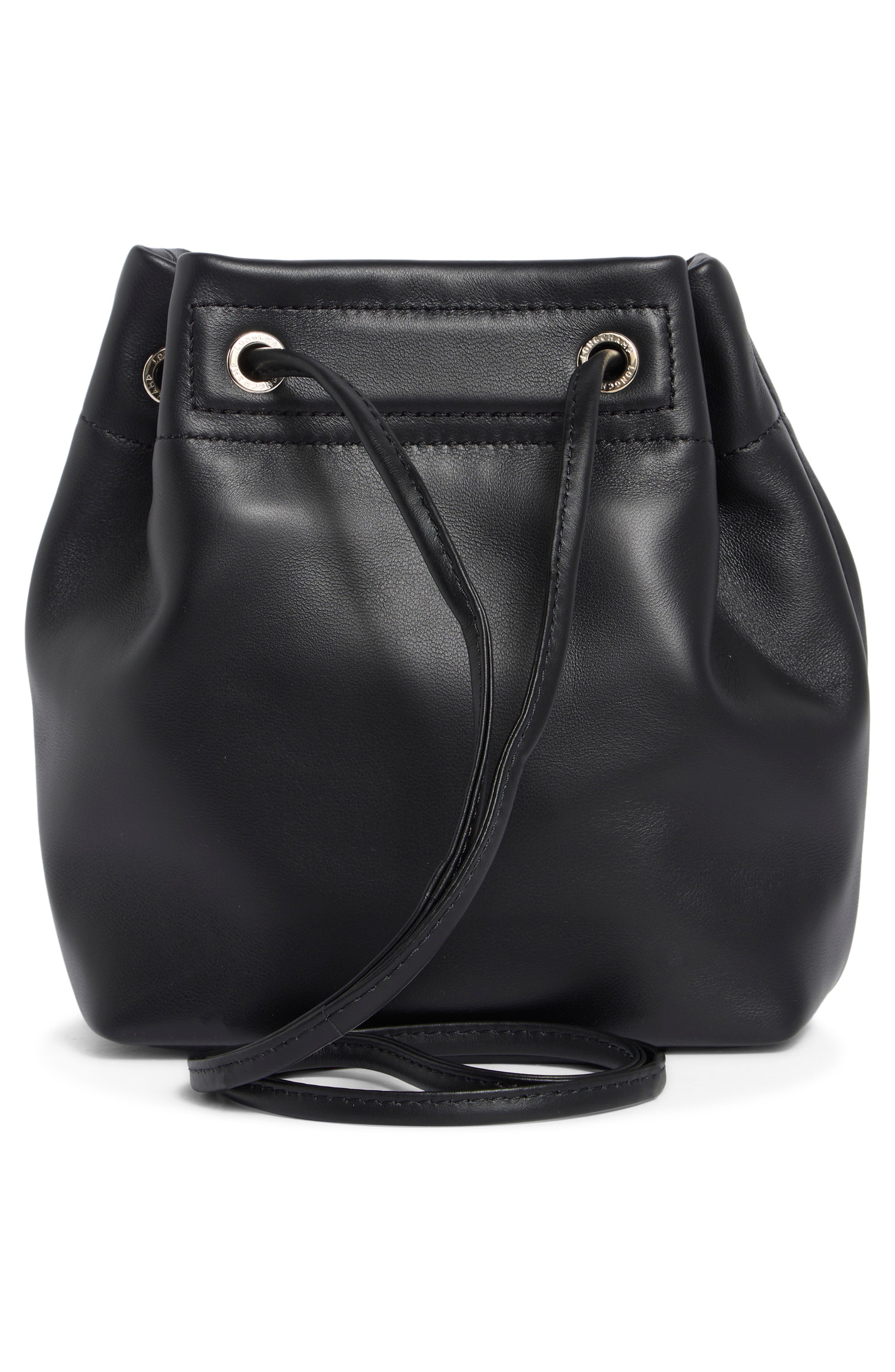 Longchamp Mini Bucket Bag, Alternate, color, Black