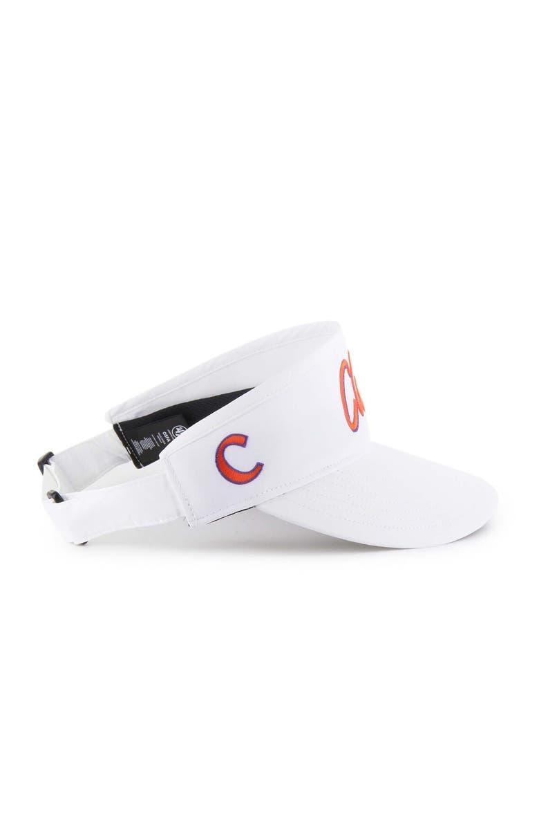 '47 Men's '47 White Clemson Tigers Melbourne brrr° Adjustable Visor, Alternate, color, 